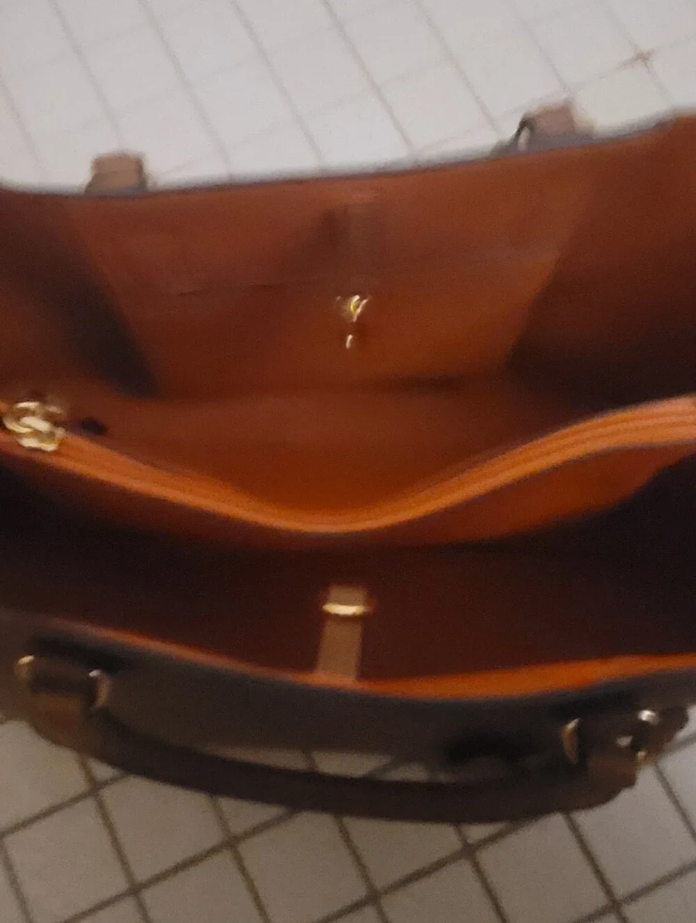 Lauren Ralph Lauren Caramel Brown Leather Tote